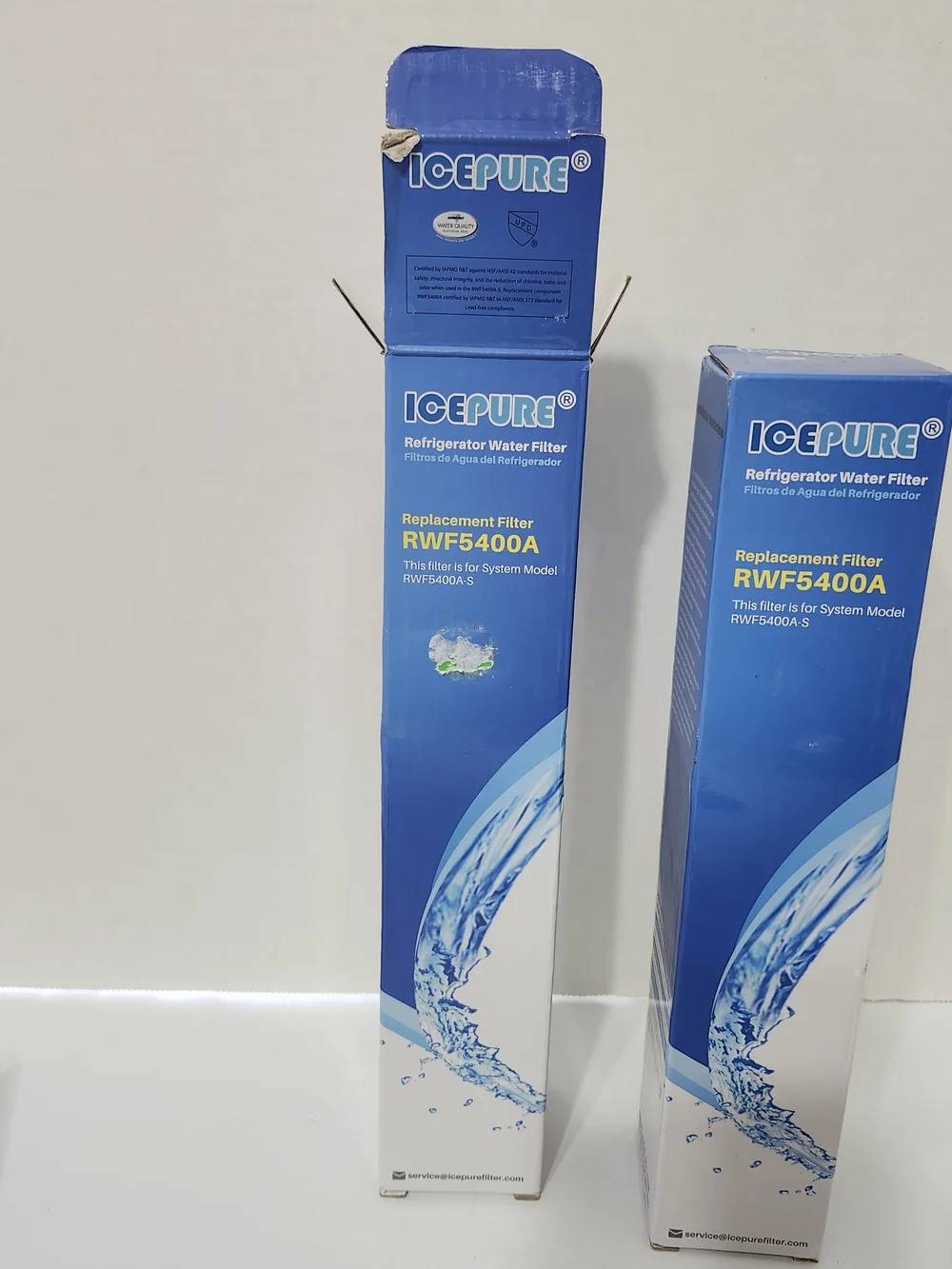 RWF5400A Refrigerator Water Filter 2 Pieces Clean Water Kitchen Office Garage